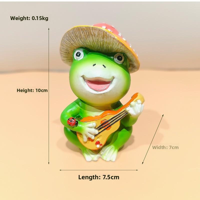 Creative Micro Landscape Courtyard Garden Cute Animal Home Office Desk Decoration Frog Ornament
