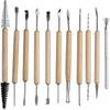 11-Piece Ceramic Clay Sculpting and Carving Tool Set for Pottery and Polymer Clay