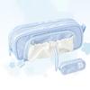 Multi Layered Stationery Organizer Multi-function Pen Pouch Fashion Stationery Storage Bag