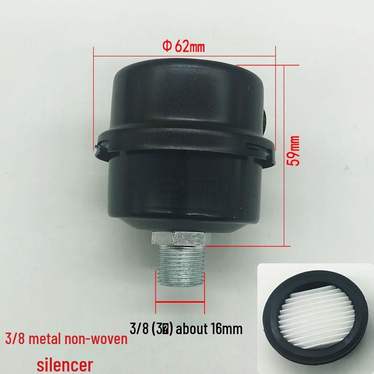 Leiser ölfreier Luftkompressor Schalldämpfer: 1/2" & 1/4" Hochdruck-Vakuumpumpen-Filterelement-Zubehör.