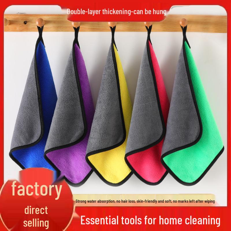 Lint-Free, Highly Absorbent Cleaning Rags for Housekeeping & Hand Towels