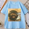 Vintage Funny Gamer Cat T Shirt Tactical Kitty Joke Tee Cool Cat Short Sleeve Round Neck Tshirt Streetwear Loose Clothes Tops