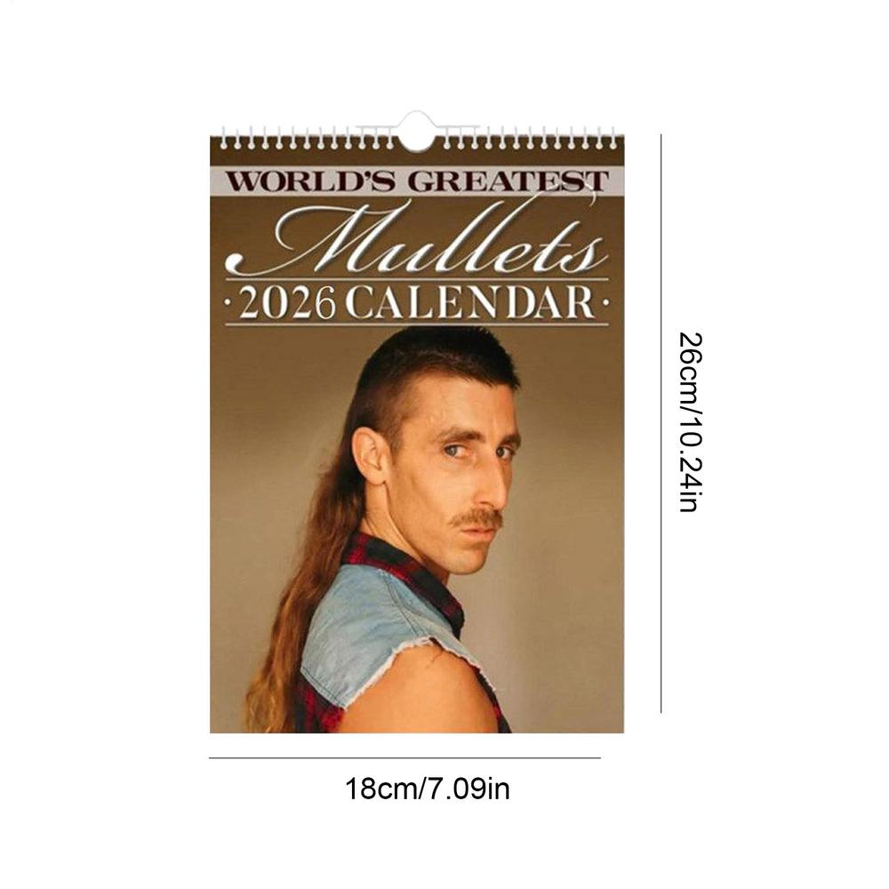 

Wall Calendar 2026 World s Greatest Mullets Funny Calendar Hairstyles Calendar Daily Scheduling Planners Schedule Calendar