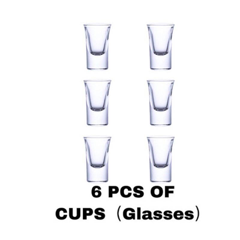Unique 6 Shot Glass Dispenser And Carrier With Biodegradable Holder For Events