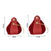 Gift Bag Drawstring Flannelette Texture Buckle Closure Portable Decor Gift Giving Widely Used Faux Leather Party Candy Pouch Wed