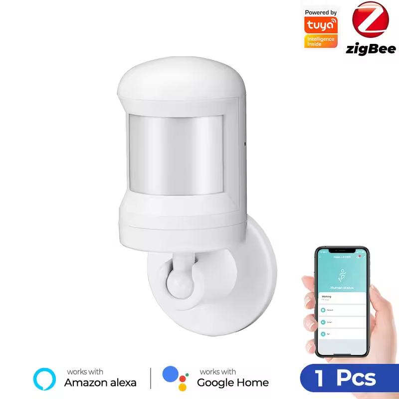 Tuya Zigbee PIR Motion Sensor Smart Home Human Body Infrared Detector Security  Life Works With Alexa Google