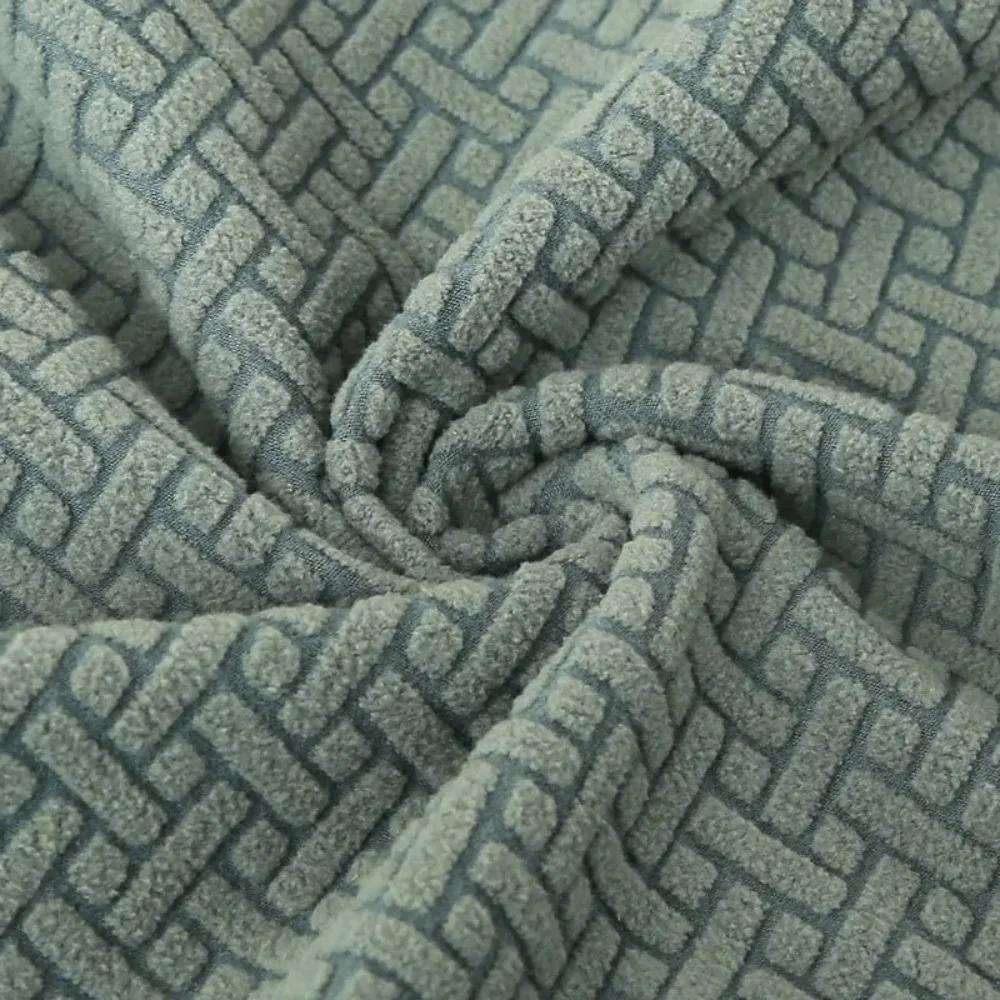 Long Grid Jacquard Chair Cover Solid Color Elastic Chair Package Chair Cover Bench Anti Fouling Cover Chair Protection