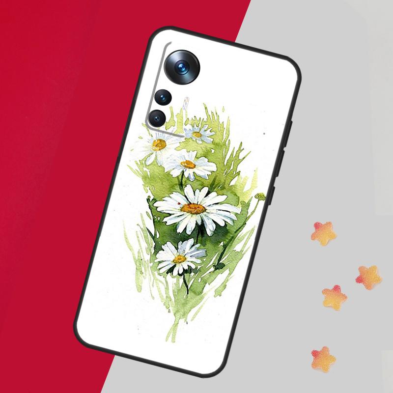 Daisy Watercolor Case For Xiaomi 15 Ultra 13 14 11T 12T 13T 14T Pro Cover For POCO F7 F6 F5 X3 X5 X6 X7 Pro