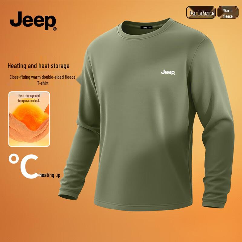 JEEP Men s 5A Antibacterial Long Sleeve T-Shirt L
