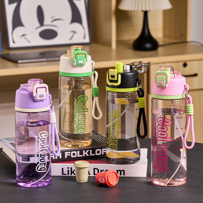 Water bottle spray water cup outdoor sports military training kettle high temperature resistant female junior high school children students school