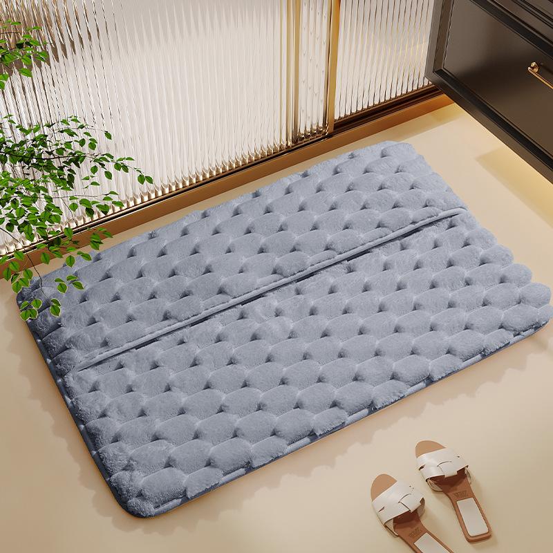Memory Foam Bathroom Mat, Household Bathroom Absorbent Floor Mat, Shower Room Door Wiping Mat, Quick Drying Mat
