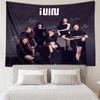 1PC Kpop Idle Group Dynasty Quick-Dry Tapestry, Unique Design Tapestry, Suitable for Bedroom,Livingroom, Playroom,Heartwarming Holiday Gifts
