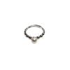 Zhuji Freshwater Pearl Women's Ring - Single Natural Pearl, High Luster, Elegant Handcrafted Jewelry.
