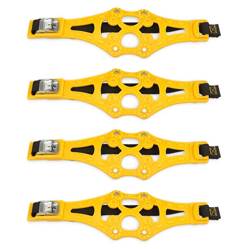 Snow Tire Chains for Car/SUV/Truck - 4 Pcs Emergency Traction Thick Belt, Portable Mud Snow Anti-Slip Chains