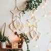 F26C Love Heart Stars Moon Hoop for Handmade Dreamcatcher Making Wall Dream Catcher Frame Circle Ring Metal Macrame Hoop