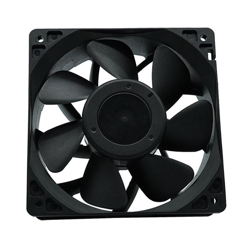 24V High-Speed Axial Flow DC Fan with Double Ball Bearings and Mesh Cover
