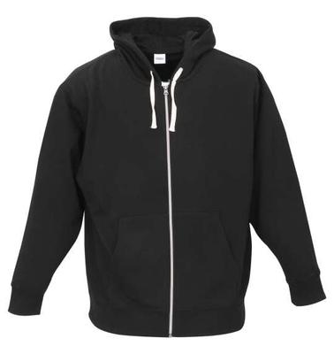 Big M One OUTDOOR PRODUCTS Full-Zip Hoodie/Sweatshirt, Black, 1258-3317-2, Men's Sizes 3L, 4L, 5L, 6L, and 8L (Size 4L)