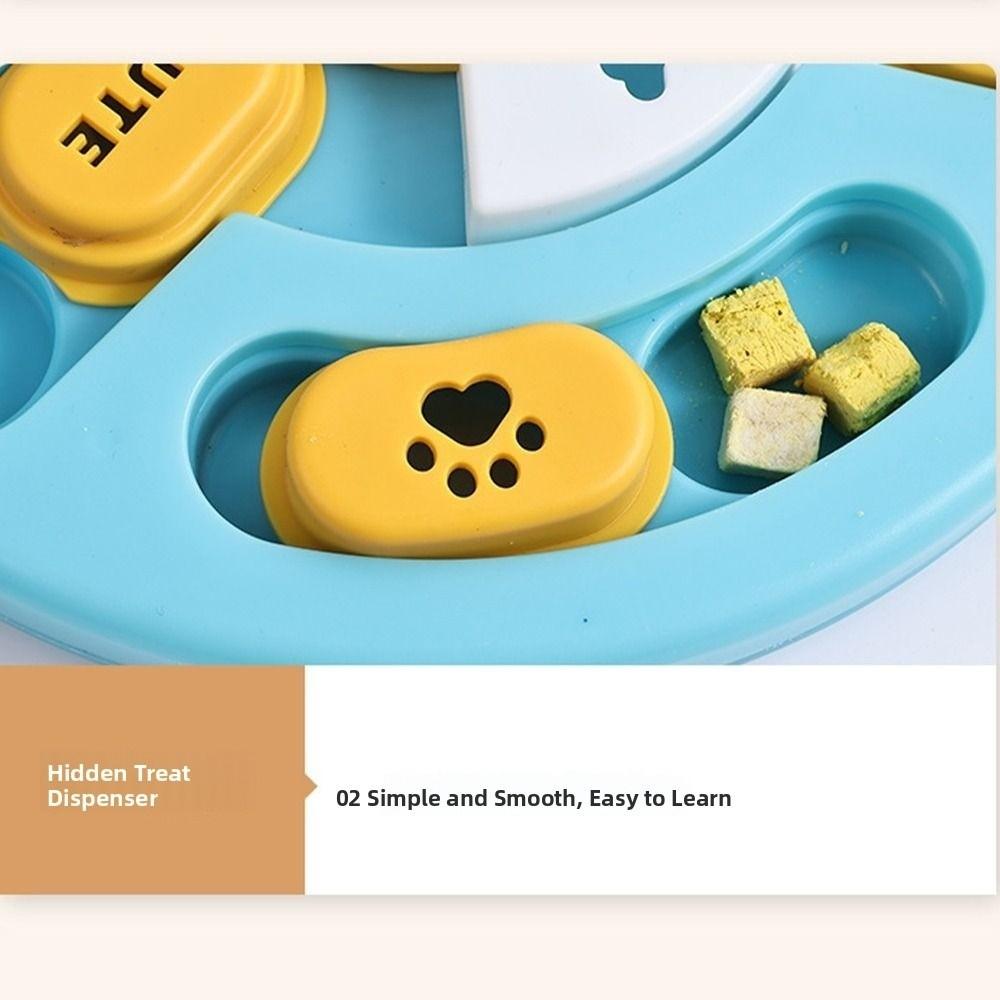 Rotating Dog Puzzle Toy Anti Choking Pet Leakage Tray Funny Pet Slow Food Bowl  Cat