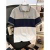 Herren Sommer Neu Gestreift Lässig Golf Business Kurzarm Poloshirt – Perfekt für den Alltag und Soziale Anlässe