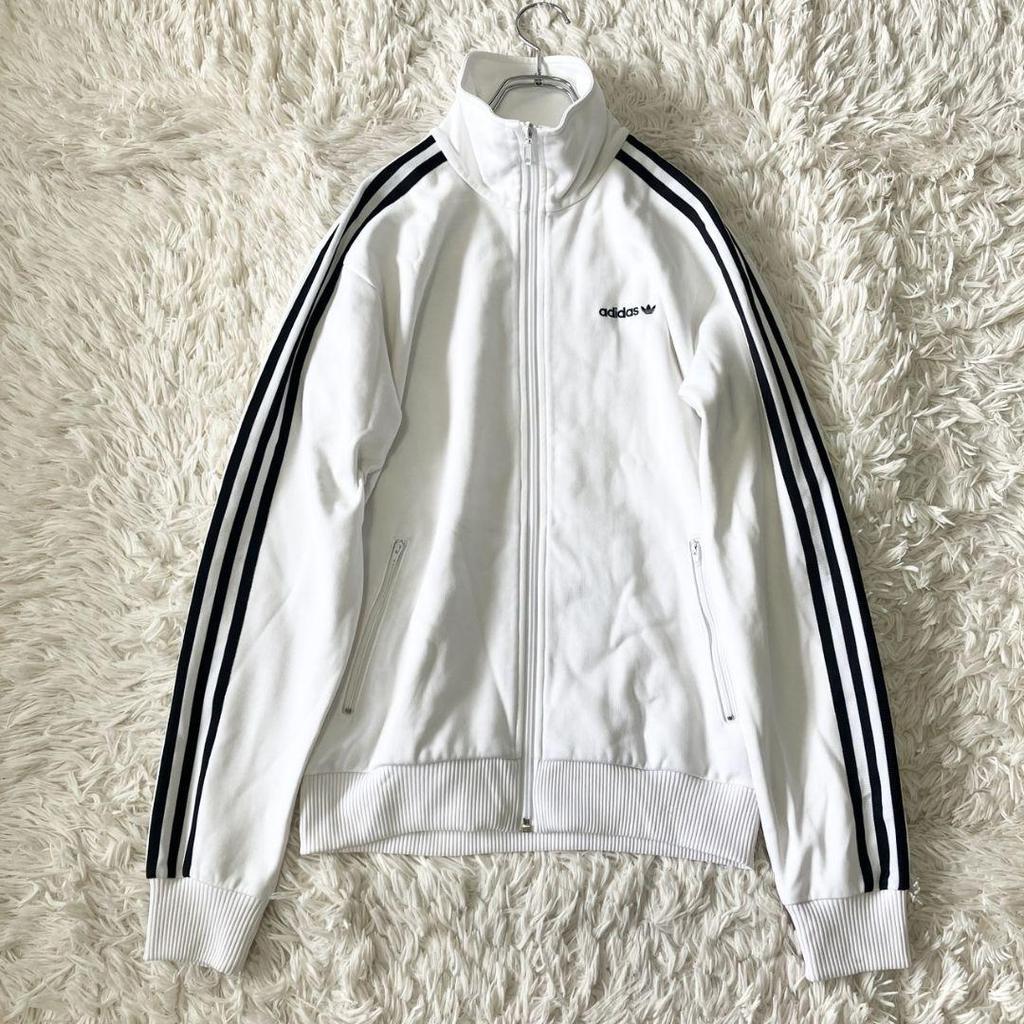 [USED] Rare Adidas 80s International Flag Tag Track Jacket, Size M