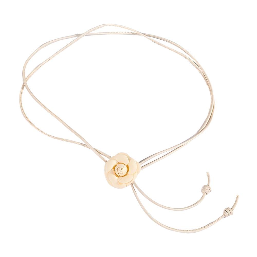 Fashion Ethnic Style Dry Rose Flower Belt High-end Retro Knotted Waist Rope Thin Waist Chain For Skirt Clothes Dress Jeans Coat