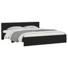 VidaXL Bed Frame with Headboard Black 200x200 Cm 3207456