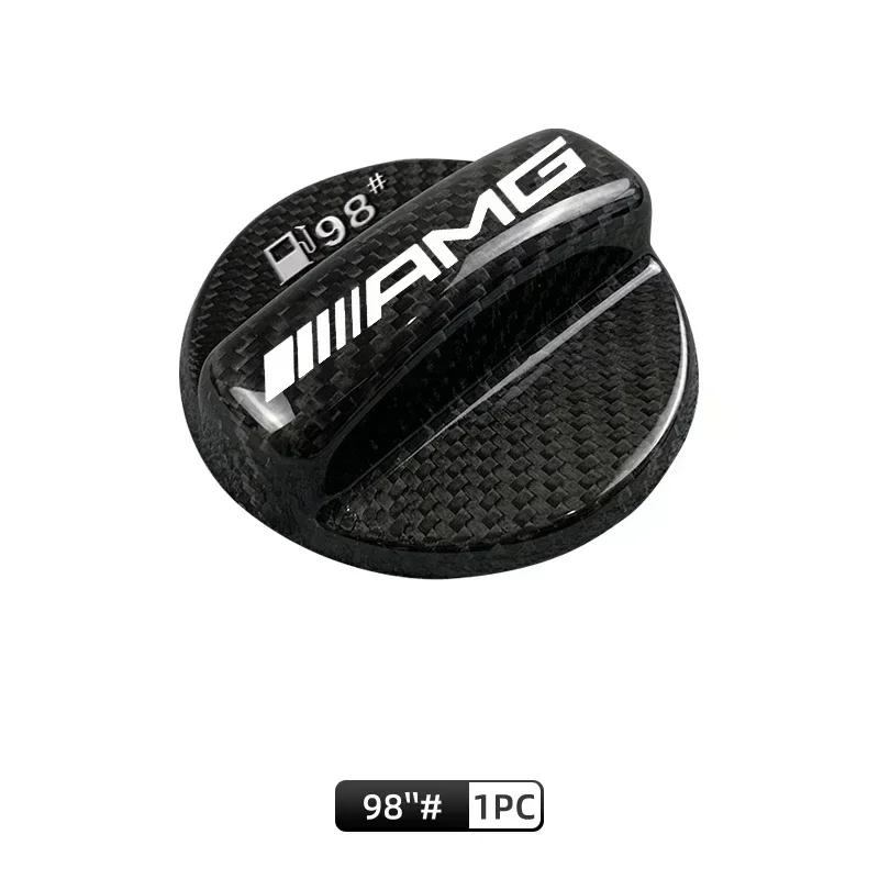 Real Carbon Fiber Gas Fuel Tank Cover Oil Filler Dustproof Cap For Mercedes Benz AMG A B C E S V Class W201 W210 W108 W205 W203 BE1 c3