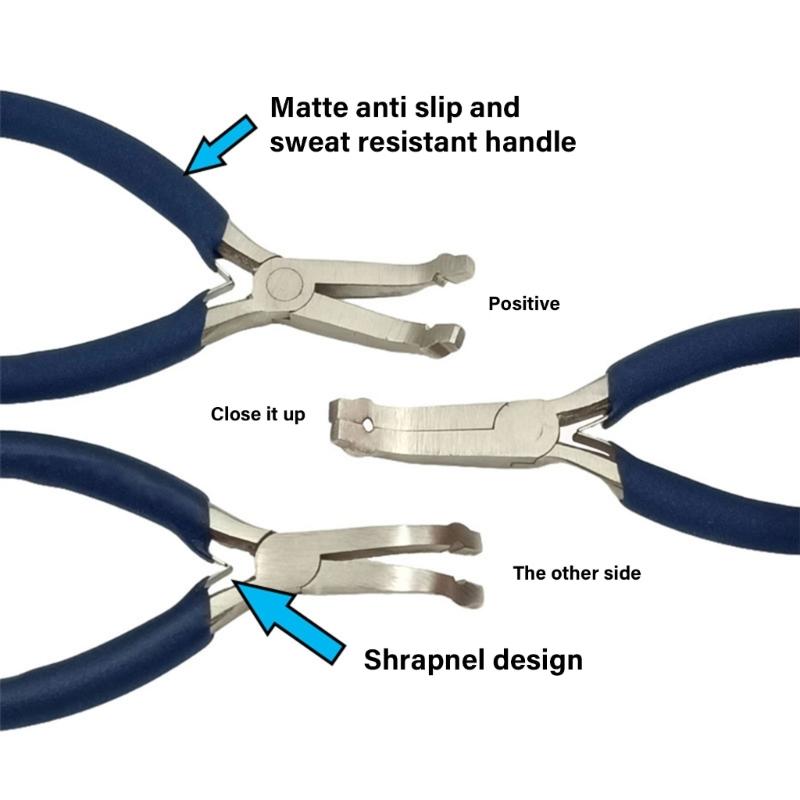 Precisions Beads Grabbing Pliers for Jewelry Making and Repair with Ergonomic Stainless Steel Pliers