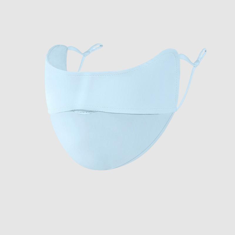 

Солнцезащитная маска Ice Silk для женщин и мужчин, для занятий спортом на открытом воздухе, для велоспорта, дышащая, моющаяся, многоразовая, двухслойная, защита от ультрафиолета, защита лица от солнца синий