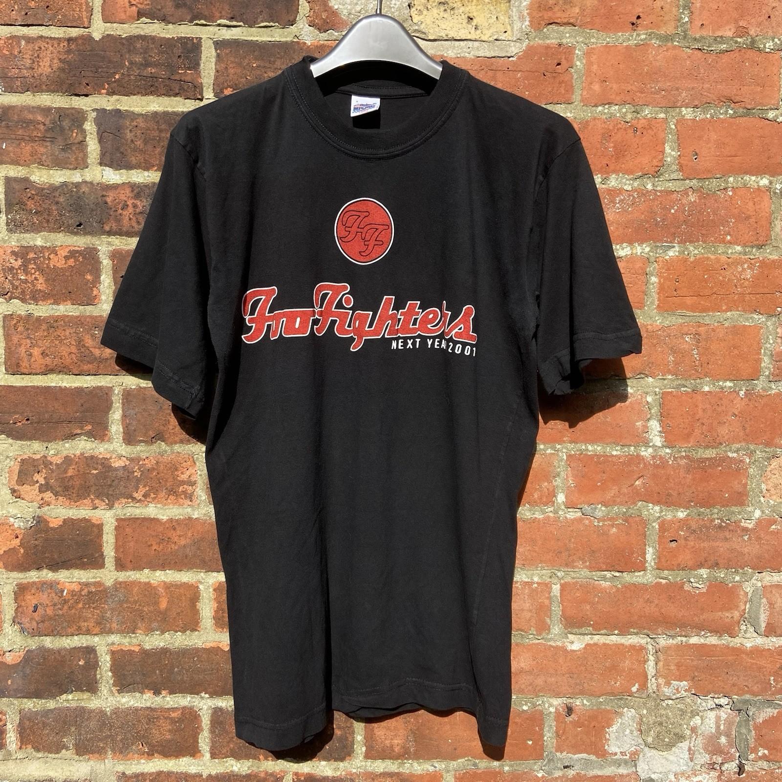 Vintage Foo Fighters T Shirt Large Next Year 2001 Double Sided Rock Band Rare Unisex T-Shirt XXXL