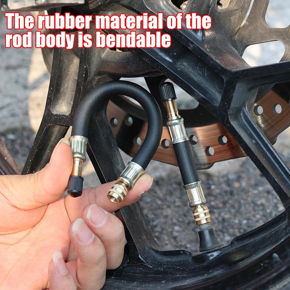 3 Stück Reifenventil Verlängerungsrohr Gummi Autovakuumventil Aufbläser Verlängerungsrohr Luftdüse Aufbläser Verlängerungsdüse 3 Größen