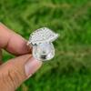 Rainbow Moonstone Stone 925 Silver Artisan Statement Bezel Ethnic Sister Ring