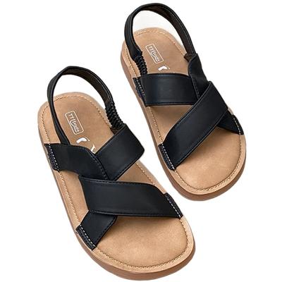 Mode SyfIyno 2024 Neue Silber Khaki Schwarz Beige Sandalen Schuhe Frau Gummi Weiche Flache Sandalen Weiblich Damen Hausschuhe Pantoletten Pantoffeln