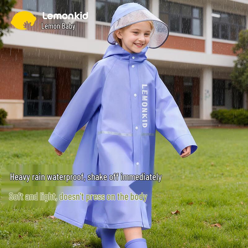 Lemonkid Kids Waterproof Raincoat with Backpack Space