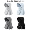 With Hair Hole Full Face Visor Hat Sunscreen Ice Silk Mask Thin Sun Protection Mask  Fishing