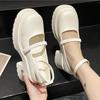 Nowe Letnie Damskie Buty Marie Jane Lolita Wysokie Obcasy Sandały Moda Impreza Pompy Buty Skóra Sztuczna Oxford Chunky Zapatillas