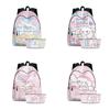 Elegante Set Zaino Cinnamoroll Per Viaggi di Lavoro Materiale in Poliestere Traspirante e Resistente