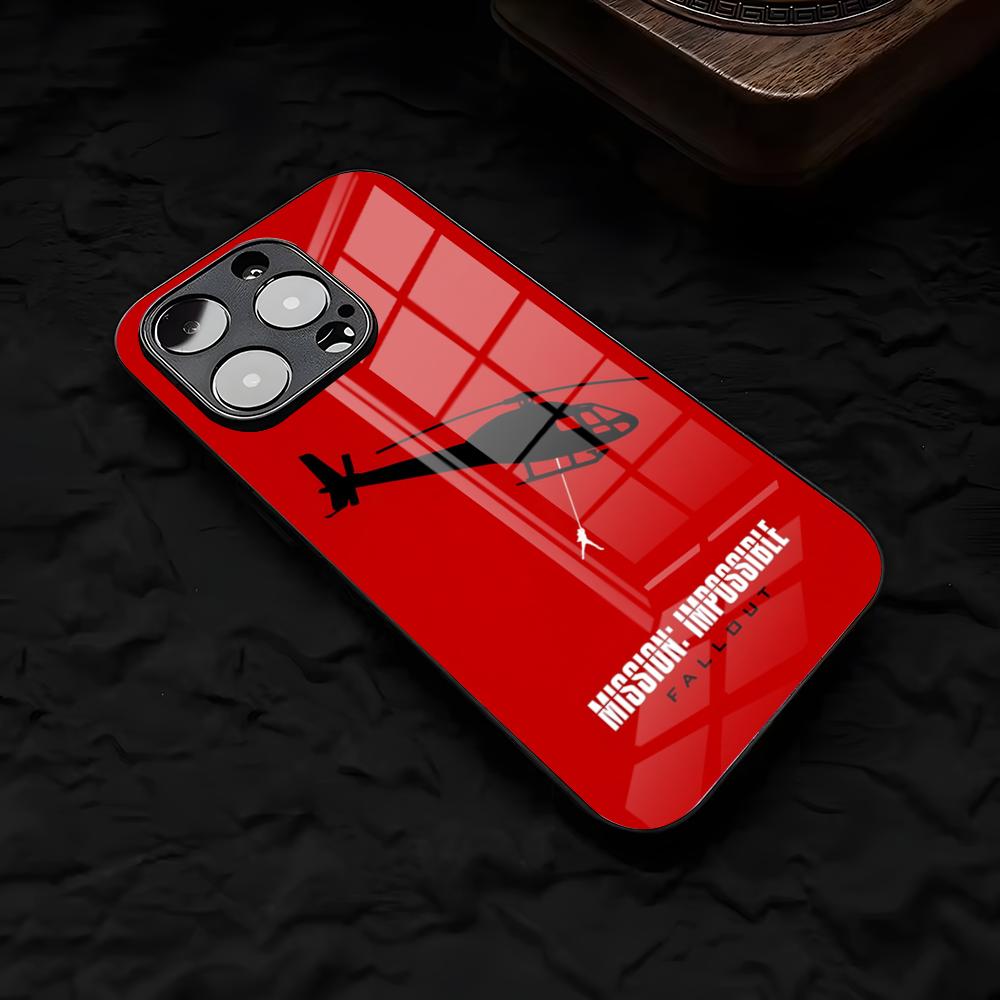 W-works I-Inception Phone Case For IPhone 17 Air 16 E Pro Max 15 14 13 Mini 12 Pro 11 Max Plus Black Glass Cover