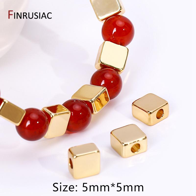 18k Gold Plated Brass Heart Spacer Beads For DIY Jewelry Making Supplies,Heart Loose Beads For Handmade Beading Jewelry Material