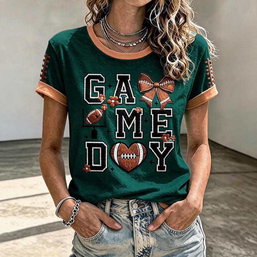 Women's Football Fan Shirt for Day Cheering and Support at the Stadium