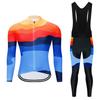 Men Women Cycling Long Sleeve Jersey Set Breathable Quick Dry Performance Wear Road Mountain Bike Riding