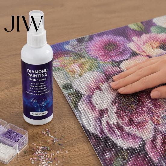 Künstlerisches Versiegelungsspray Diamond Art Sealer Spray, Schnelltrocknender Permanenter Transparenter Schutzkleber, Verbessert den Glanz Fixativ für Malerei für DIY