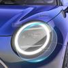 Für Mini Cooper Electric EV J01 EXE 2024 2025 2 Stück Scheinwerfer-Schutzfolie Transparent Rauchschwarz TPU-Aufkleber