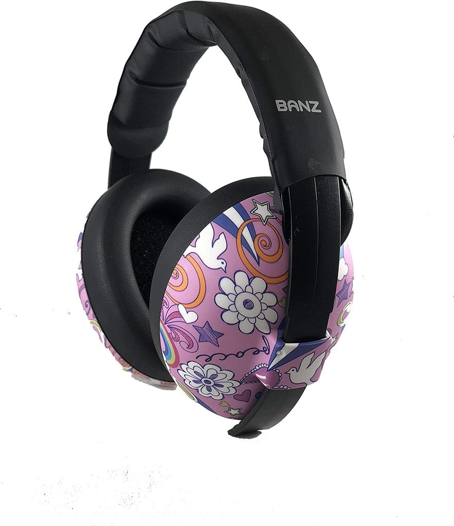 Banz Peace Doodle Soundproof Earmuffs for Babies and Kids