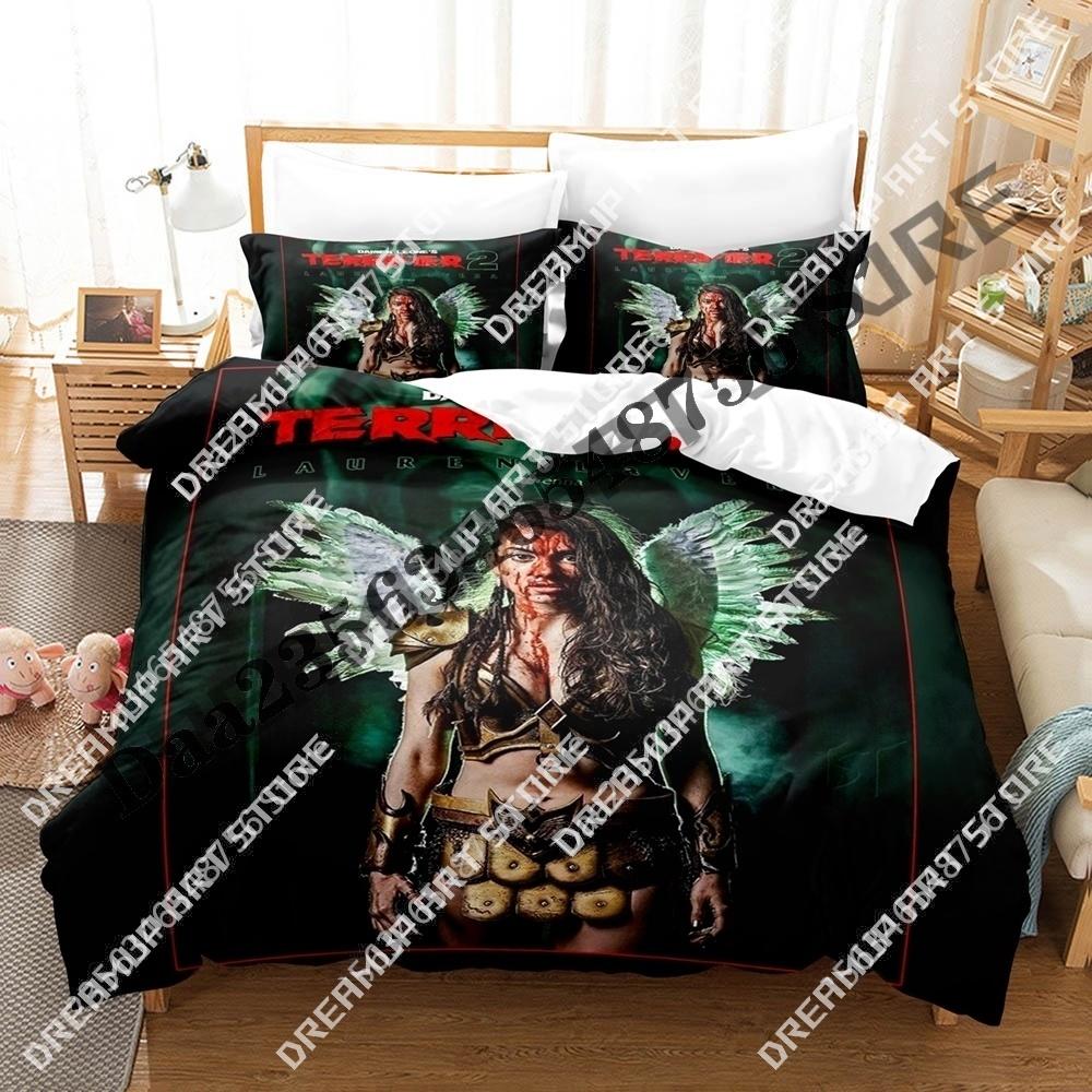 3D Print Hip Hop Terrifier 3 Movie Bedding Set Single Twin Full Queen King Size Bed Set Adult Bedroom Duvetcover Sets Anime Bed