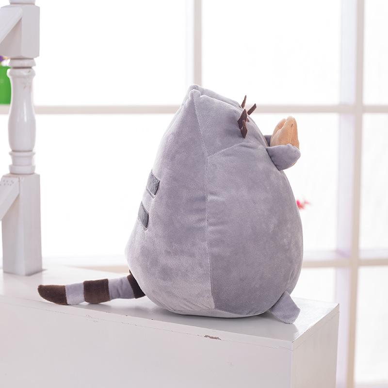 Chubby Cat Chocolate Sandwich Biscuit Plush Doll Toy Cushion Decoration Gift