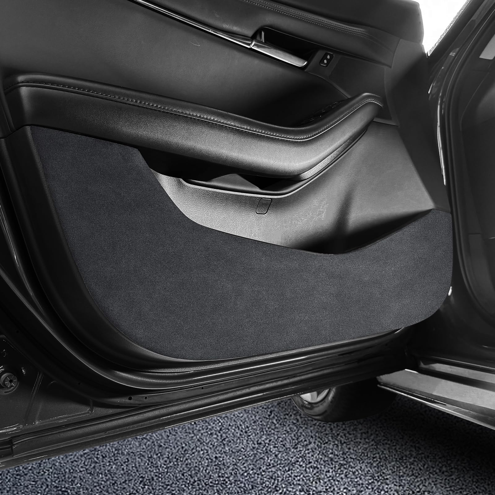 

KUNGKIC Защитные накладки на пороги для Mazda 3 BP Series Защита от царапин и пятен Индивидуальные аксессуары для интерьера автомобиля (2019-2025 гг.), Защитники, Предотвращение, Дизайн,