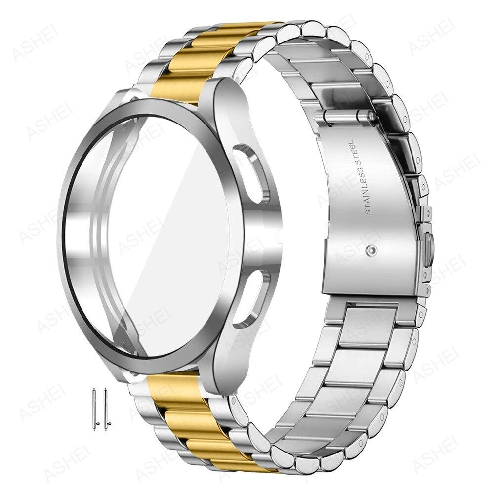 Zespół + etui do zegarka Samsung Galaxy 6 4 5 44mm 40mm 43mm 47mm bransoletka zegarek Galaxy 4 klasyczny 46mm 42mm 5 Pro 45mm pasek etui tpu