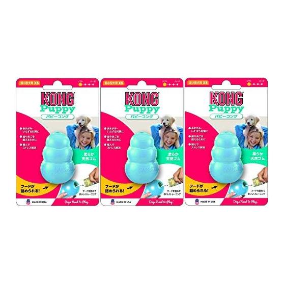 Игрушка для собак Kong Puppy Kong Синяя для очень маленьких собак Размер XS x 3 (Оптовая закупка)