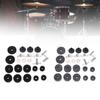 23 Pieces Cymbal Replacement Accessories Non Slip 2.5cm 4cm 5cm Felt Pads Drum Cymbal Sleeves Nuts W